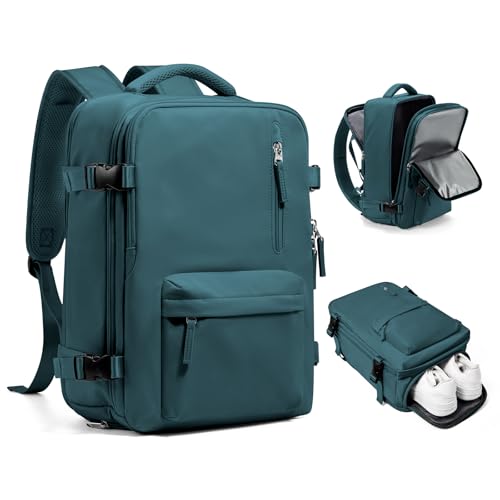 Handgepäck Rucksack 40x30x20 für Ryanair Reiserucksack Wasserdichter Unter Dem Sitz Handgepäck Rucksack Flugzeuge Reisetasche Weekendertasche Wanderrucksack Lässiger Tagesrucksack,C2-Pfauenblau von SEAFEW