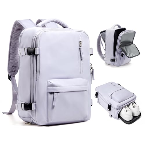 Handgepäck Rucksack 40x30x20 für Ryanair Reiserucksack Wasserdichter Unter Dem Sitz Handgepäck Rucksack Flugzeuge Reisetasche Weekendertasche Wanderrucksack Lässiger Tagesrucksack,C3-Lila Taro von SEAFEW