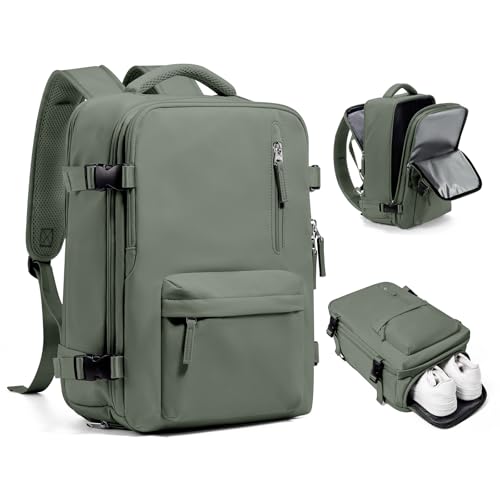 Handgepäck Rucksack 40x30x20 für Ryanair Reiserucksack Wasserdichter Unter Dem Sitz Handgepäck Rucksack Flugzeuge Reisetasche Weekendertasche Wanderrucksack Lässiger Tagesrucksack,C6-Armeegrün von SEAFEW