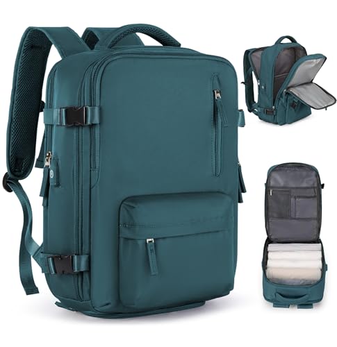 Handgepäck Rucksack 40x30x20 für Ryanair Reiserucksack Wasserdichter Unter Dem Sitz Handgepäck Rucksack Flugzeuge Reisetasche Weekendertasche Wanderrucksack Lässiger Tagesrucksack,A10-Pfauenblau von SEAFEW