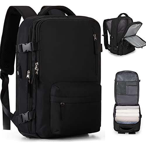 Handgepäck Rucksack 45X36X20 für Easyjet Reiserucksack Wasserdichter Unter Dem Sitz Handgepäck Rucksack Flugzeuge Reisetasche Weekendertasche Wanderrucksack Lässiger Tagesrucksack,B1-Schwarz von SEAFEW