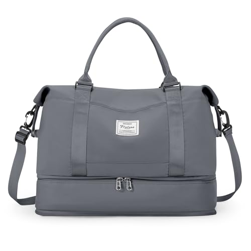 Reisetasche Damen 40x20x25 Ryanair Handgepäck Tasche Sporttasche Weekender Bag Schwimmtasche Wasserdicht Travel Duffle Bag Fitnesstasche Trainingstasche Krankenhaustasche mit Schuhfach,M8-Schiefergrau Reisetasche Damen 40x20x25 Ryanair Handgepäck Tasche Sporttasche Weekender Bag Schwimmtasche Wasserdicht Travel Duffle Bag Fitnesstasche Trainingstasche Krankenhaustasche mit Schuhfach,M8-Schiefergrau von SEAFEW