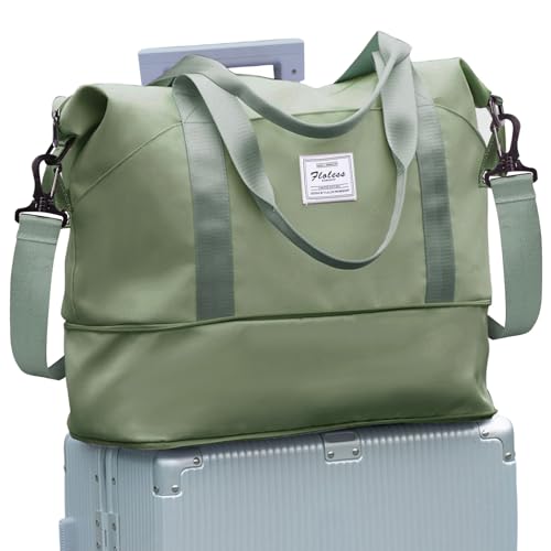 Reisetasche Damen Sporttasche 40x20x25 Ryanair Handgepäck Tasche Weekender Bag Schwimmtasche Wasserdicht Travel Duffle Bag Fitnesstasche Trainingstasche Frauen für Reise Gym,A21-Grey Green Reisetasche Damen Sporttasche 40x20x25 Ryanair Handgepäck Tasche Weekender Bag Schwimmtasche Wasserdicht Travel Duffle Bag Fitnesstasche Trainingstasche Frauen für Reise Gym,A21-Grey Green von SEAFEW