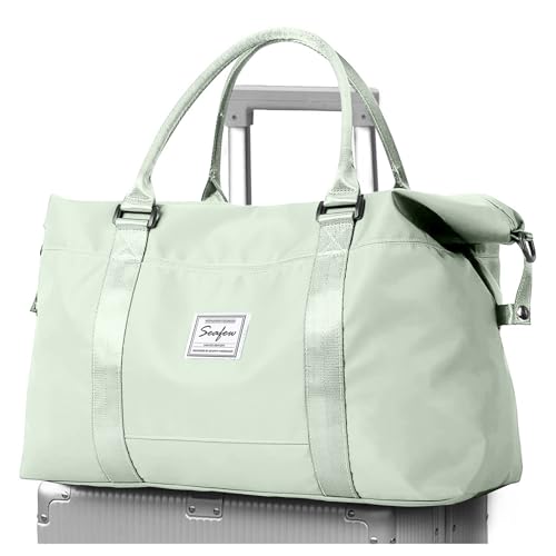 Reisetasche Damen Sporttasche 40x20x25 Ryanair Handgepäck Tasche Weekender Bag Schwimmtasche Wasserdicht Travel Duffle Bag Fitnesstasche Trainingstasche für Reise Gym von SEAFEW