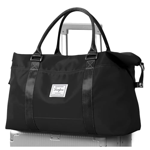 Reisetasche Damen Sporttasche 45x36x20 Easyjet Handgepäck Tasche Weekender Bag Schwimmtasche Wasserdicht Travel Duffle Bag Fitnesstasche Trainingstasche für Reise Gym von SEAFEW