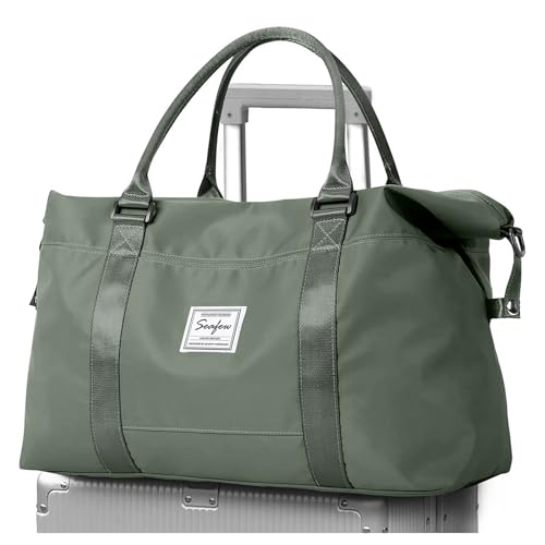 Reisetasche Damen Sporttasche 45x36x20 Easyjet Handgepäck Tasche Weekender Bag Schwimmtasche Wasserdicht Travel Duffle Bag Fitnesstasche Trainingstasche für Reise Gym von SEAFEW