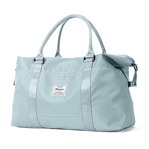 Reisetasche Damen Sporttasche Handgepäck Tasche Weekender Bag Schwimmtasche Wasserdicht Travel Bag Duffle Bag Fitnesstasche Trainingstasche Frauen für Reise Gym, Z-Blau von SEAFEW