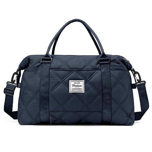 Reisetasche Damen Sporttasche Handgepäck Tasche Weekender Bag Schwimmtasche Wasserdicht Travel Bag Duffle Bag Fitnesstasche Trainingstasche Frauen für Reise Gym,I4-Marineblau von SEAFEW