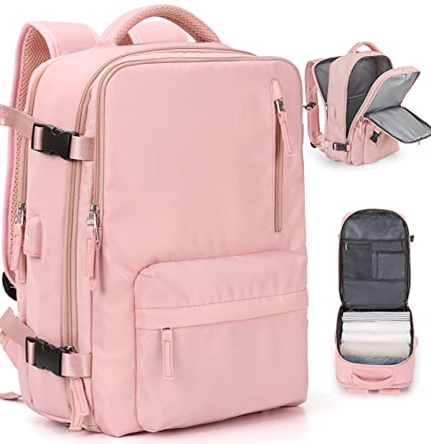 Handgepäck Rucksack 45X36X20 für Easyjet Reiserucksack Wasserdichter Unter Dem Sitz Handgepäck Rucksack Flugzeuge Reisetasche Weekendertasche Wanderrucksack Lässiger Tagesrucksack,A2-Rosa von SEAFEW