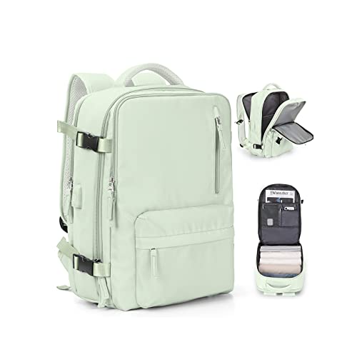 Handgepäck Rucksack 45X36X20 für Easyjet Reiserucksack Wasserdichter Unter Dem Sitz Handgepäck Rucksack Flugzeuge Reisetasche Weekendertasche Wanderrucksack Lässiger Tagesrucksack,A11-Minzgrün von SEAFEW