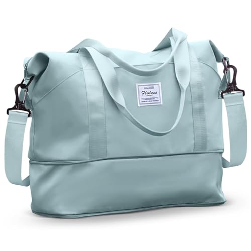 Reisetasche Damen Sporttasche mit Kulturbeutel 40x20x25 Ryanair Handgepäck Tasche Weekender Bag Schwimmtasche Wasserdicht Travel Duffle Bag Fitnesstasche Frauen Dámská cestovní taška sportovní přes von SEAFEW