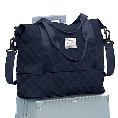 Reisetasche Damen Sporttasche 40x20x25 Ryanair Handgepäck Tasche Weekender Bag Schwimmtasche Wasserdicht Travel Bag Duffle Bag Fitnesstasche Trainingstasche Frauen für Reise Gym,B6-Marine von SEAFEW