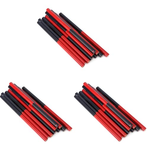 30 Stücke Rot Blau Kern Bleistifte Handwerkzeuge Stift Holzbearbeitung Bleistifte 2 Kopf Schreiner Bleistifte Sechskantstifte Doppelkopf Markierung Zeichenlinie von SEAFRONT