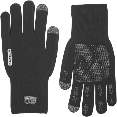 SEALSKINZ Uni Anmer wasserdichte Allwetter-Handschuhe, atmungsaktiv, Schwarz, Größe XL, Schwarz von SealSkinz