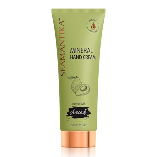 SEAMANTIKA - Mineral-Handcreme mit Avocadoöl - Intensive Feuchtigkeit und Schutzpflege - Für alle Hauttypen geeignet - Ohne Parabene, Sulfate, Silikone, Mineralöle - 75 ml von SEAMANTIKA
