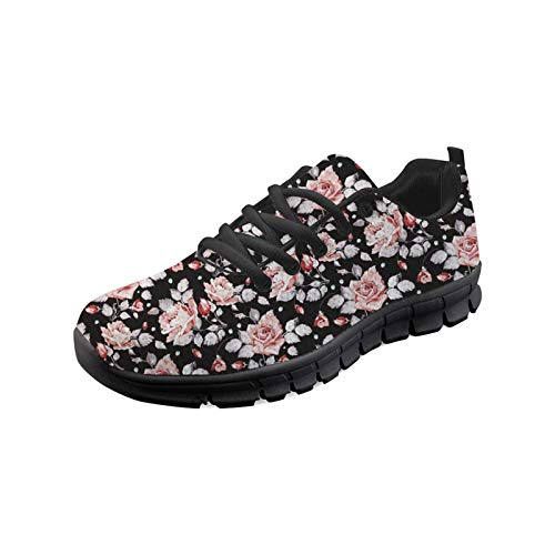 SEANAITVE Gym Fitness Schuhe Jogging Laufschuhe Leichte Frauen Mode Sneaker, Schwarz - Blume Vintage - Größe: 37 EU SEANAITVE Gym Fitness Schuhe Jogging Laufschuhe Leichte Frauen Mode Sneaker, Schwarz - Blume Vintage - Größe: 37 EU von SEANATIVE