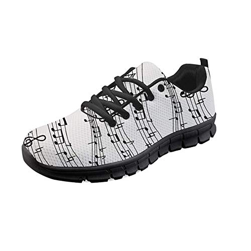 SEANAITVE Gym Fitness Schuhe Jogging Laufschuhe Leichte Frauen Mode Sneaker, Weiß - Musiknotizen - Größe: 38 EU SEANAITVE Gym Fitness Schuhe Jogging Laufschuhe Leichte Frauen Mode Sneaker, Weiß - Musiknotizen - Größe: 38 EU von SEANATIVE