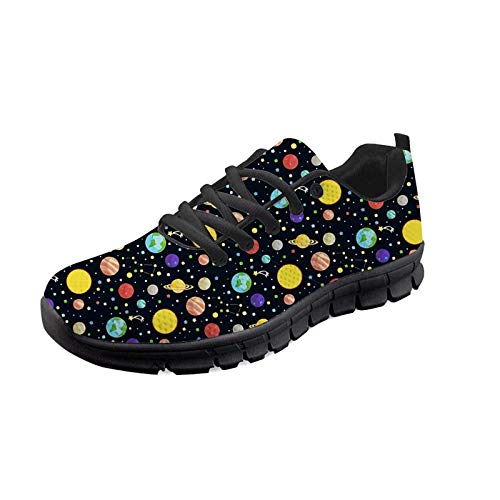 SEANATIVE Damen Draft Laufschuhe Tennis Sportschuhe Wanderschuhe Casual Laufschuhe, - Farbiges Galaxy - Größe: 40 EU von SEANATIVE