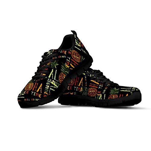 SEANATIVE Damen Sport Gym Sneaker Mode Atmungsaktive Laufschuhe Casual Walking Schuhe, Schwarz - Vintage Ananas - Größe: 42.5 EU SEANATIVE Damen Sport Gym Sneaker Mode Atmungsaktive Laufschuhe Casual Walking Schuhe, Schwarz - Vintage Ananas - Größe: 42.5 EU von SEANATIVE