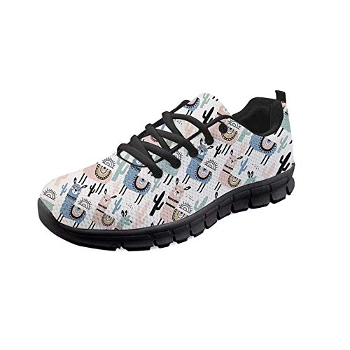 SEANATIVE Damen Sport Gym Sneaker Mode Atmungsaktive Laufschuhe Casual Walking Schuhe, Weiß - Süße Alpakas - Größe: 42.5 EU SEANATIVE Damen Sport Gym Sneaker Mode Atmungsaktive Laufschuhe Casual Walking Schuhe, Weiß - Süße Alpakas - Größe: 42.5 EU von SEANATIVE