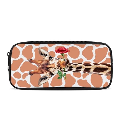 SEANATIVE Federmäppchen für Teenager, Mädchen, Jungen, Grundschule, Stiftehalter, Tasche, Studenten, Schreibwaren, Aufbewahrungstasche, giraffe, Taschen-Organizer von SEANATIVE