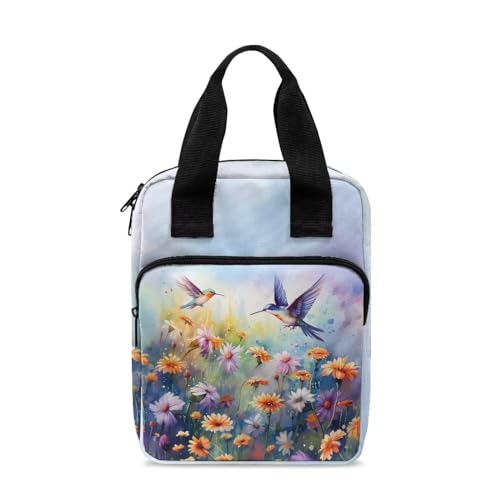 SEANATIVE Floral Kolibri Bibelhülle Mode Bibelhülle für Frauen Bibelbuch Tragetasche Bibelstudium Zubehör für Zuhause, Büro, Reisen von SEANATIVE