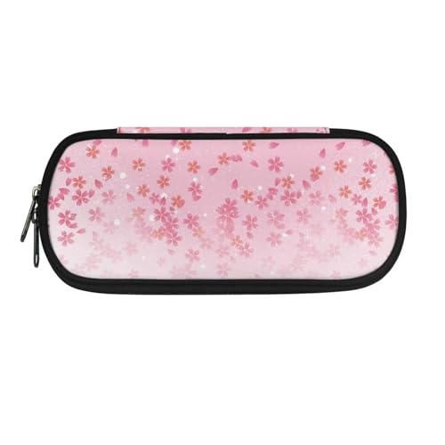 SEANATIVE Kinder-Federmäppchen mit Reißverschluss, Stifteetui für die Mittelschule, pink floral, Taschen-Organizer von SEANATIVE