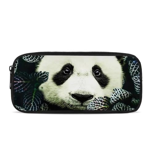 SEANATIVE Stifthalter für Mädchen und Jungen, langlebig, mit Reißverschluss, Schule, Büro, Schreibwarentasche, Panda, Taschen-Organizer von SEANATIVE