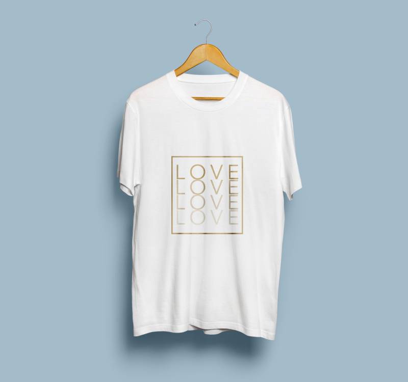 Love Custom T-Shirt, Verschiedene Größe, Einzigartiges Design, Meer Ozean Türkis von SEAOCEANTURQUOISE