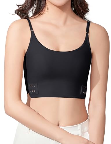 Damen Sport BH Brust Binder Damen Gepolstert Crossback Fitness Bra Damen Starker Halt Sport BH für Yoga Training Fitness Schlaf Schwarz M Damen Sport BH Brust Binder Damen Gepolstert Crossback Fitness Bra Damen Starker Halt Sport BH für Yoga Training Fitness Schlaf Schwarz M von SEAUR