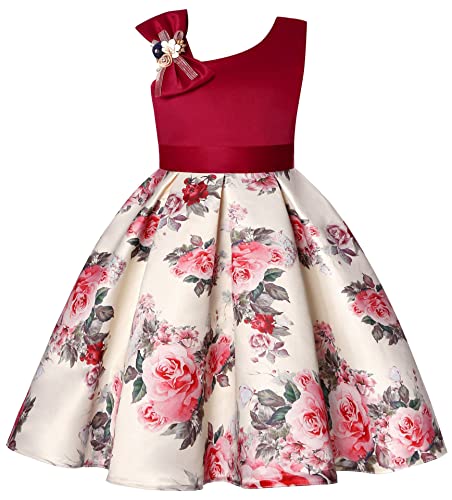 Mädchenkleider Festlich Pageant Swing Retro Elegantes Bloomers Brautjungfernkleid Blumenmädchen GesellschaftskleidBlumenkleid Blumenmädchenkleider Freizeitkleid von SEAUR