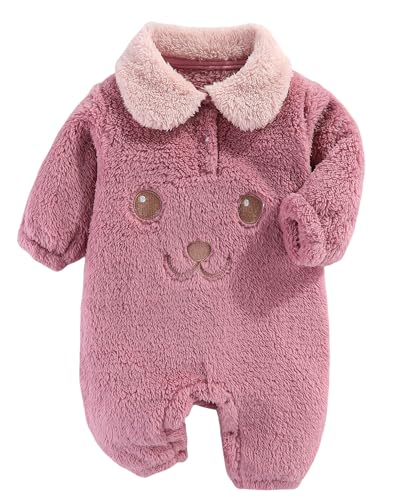 SEAUR Baby Jumpsuit Jungen Fuzzy Fleece Strampler Neugeborenen Winterjacke Dicker Langarm Strampler Mädchen Warm Outfit Lila 6-9 Monate SEAUR Baby Jumpsuit Jungen Fuzzy Fleece Strampler Neugeborenen Winterjacke Dicker Langarm Strampler Mädchen Warm Outfit Lila 6-9 Monate von SEAUR