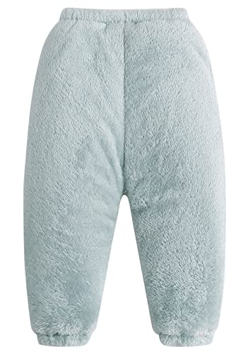 SEAUR Baby Winter Thermohose Fleece Gefüttert Pumphose Flauschig Winterhose Kleinkind Haushose Dick Warm Schneehose Skihose - Blau - 100(80/86) von SEAUR