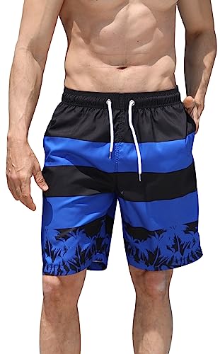 SEAUR Badehose Herren Lang Sommer Badeshorts Schnelltrockend Netzfutter Swimming Shorts Trunks - S von SEAUR