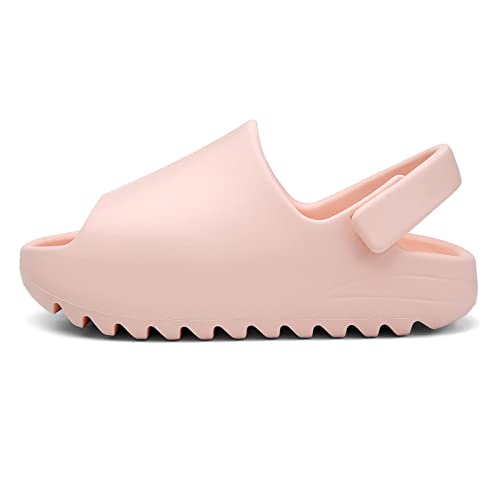 SEAUR Badeschlappen Mädchen Jungen Badelatschen Sommer Kleinkind Kinder Hausschuhe Dicke Sohle Weich Flache Dusch- und Badeschuhe Leicht Rutschfest Strand Sandalen Slippers - Rosa - 20-25 EU von SEAUR