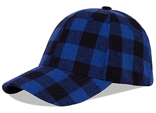 SEAUR Baseball Cap Karierte Basecap Unisex Baseballkappe Verstellbar Kappe Freizeit Cap Outdoor Sport Baseballmütze von SEAUR