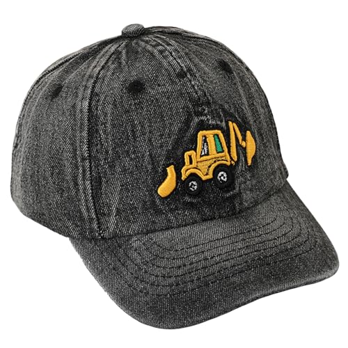 SEAUR Basecap Kinder Bagger Denim Kappe Jungen Mädchen 3-8 Jahre Verstellbar Baseball Cap Baumwolle Baseballkappe Kleinkind Cappy Kappi 52-54CM von SEAUR
