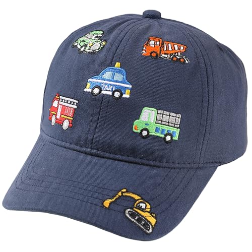 SEAUR Basecap Kinder Jungen Mädchen 3-8 Jahre Cartoon Kappe Verstellbar Baseball Cap Baumwolle Baseballkappe Kleinkind Cappy Kappi 52-54CM von SEAUR