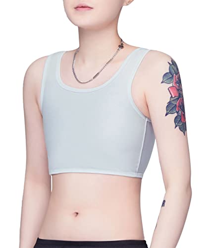 SEAUR Binder Brust Tomboy Trans FTM Lesbian Buckle Chest Binder Cosplay - Grau - L von SEAUR