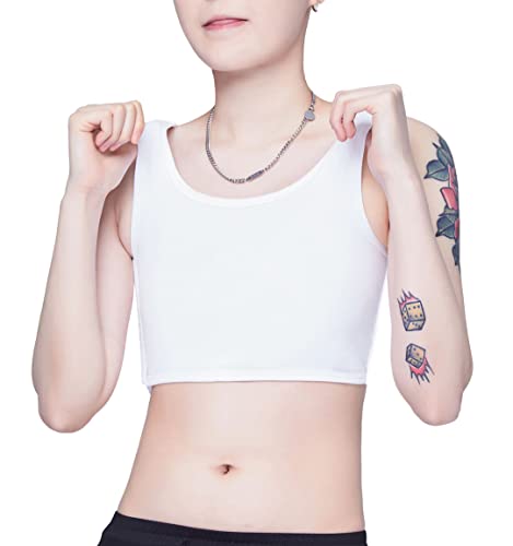 SEAUR Binder Brust Tomboy Trans FTM Lesbian Buckle Chest Binder Cosplay - Weiß - L SEAUR Binder Brust Tomboy Trans FTM Lesbian Buckle Chest Binder Cosplay - Weiß - L von SEAUR