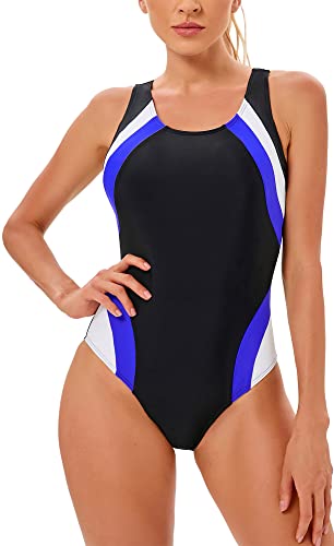 SEAUR Damen Badeanzug Sport Bademode Racerback Swimsuit Sommer Schwimmen Trainning Strand Pool - 3XL von SEAUR