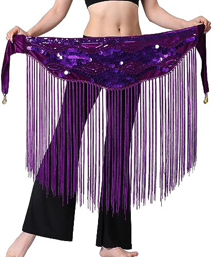 SEAUR Damen Bauchtanz Hüfttuch Pailletten Fransen Wickelgürtel Latein Tanz Glitzer Taille Gürtel Rock Rumba Chacha Quaste Tanzrock SEAUR Damen Bauchtanz Hüfttuch Pailletten Fransen Wickelgürtel Latein Tanz Glitzer Taille Gürtel Rock Rumba Chacha Quaste Tanzrock von SEAUR