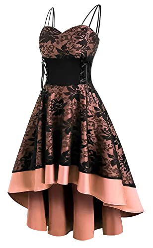 SEAUR Damen Cocktailkleid Ärmelloses Partykleid A-Line High Low Design für Karneval Karneval von SEAUR