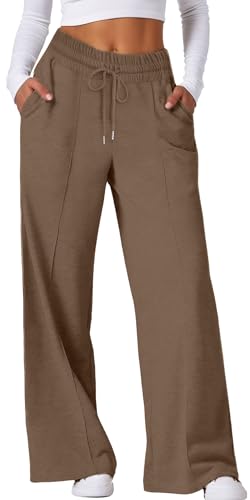 SEAUR Damen Freizeithose Lang Locker Sweathose Hip Hop Hose Baggy Jogginghose Sporthose Frühling Herbst Traininghose Gummibund mit Kordelzug - XXL von SEAUR
