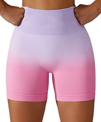 SEAUR Damen Hohe Taille Nahtlose Leggings Blickdichte Hosen Elastisch Atmungsaktiv Shorts für Pilates Tranning Radfahren von SEAUR