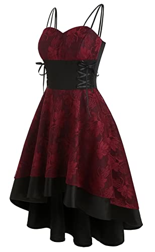 SEAUR Damen Karneval Party Kostüm Hexen Zombie Cosplay Kleid Mittelalter Renaissance Partykleid von SEAUR