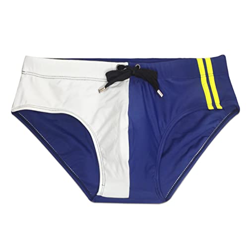 SEAUR - Herren Slip Badehose Kurz Eng Badeslips Jungen Schwimmhose Schnell Trocknend mit Abnehmbar Pad Niedriger Sitz Wassersport Classic Swimming Swim Briefs Strand Schwimmbad Dunkelblau von SEAUR