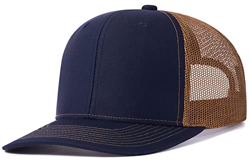 SEAUR Herren Snapback Caps Classic Trucker Baseball Cap Sommer Mesh Kappe Verstellbar von SEAUR