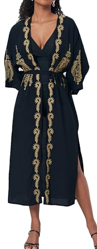 SEAUR Kaftan Damen Große Größen Afrikanische Kleider Maxi Strandkleider Boho Stilvoll Loungewear Türkisch Lange Bademode Bikini Cover Up von SEAUR