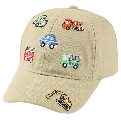 SEAUR Kappe Kinder Basecap Jungen Mädchen 3-8 Jahre Verstellbar Baseballkappe Baumwolle Baseball Cap Kleinkind Cartoon Cappy Kappi 52-54CM von SEAUR